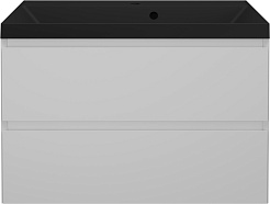 Style Line Тумба под раковину Манхэттен 80 Plus подвесная эмаль белая матовая – фотография-6